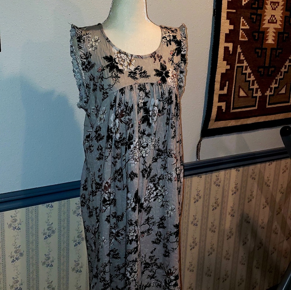 NWT Lucky Brand Knit Floral Dress $79.50 size Med